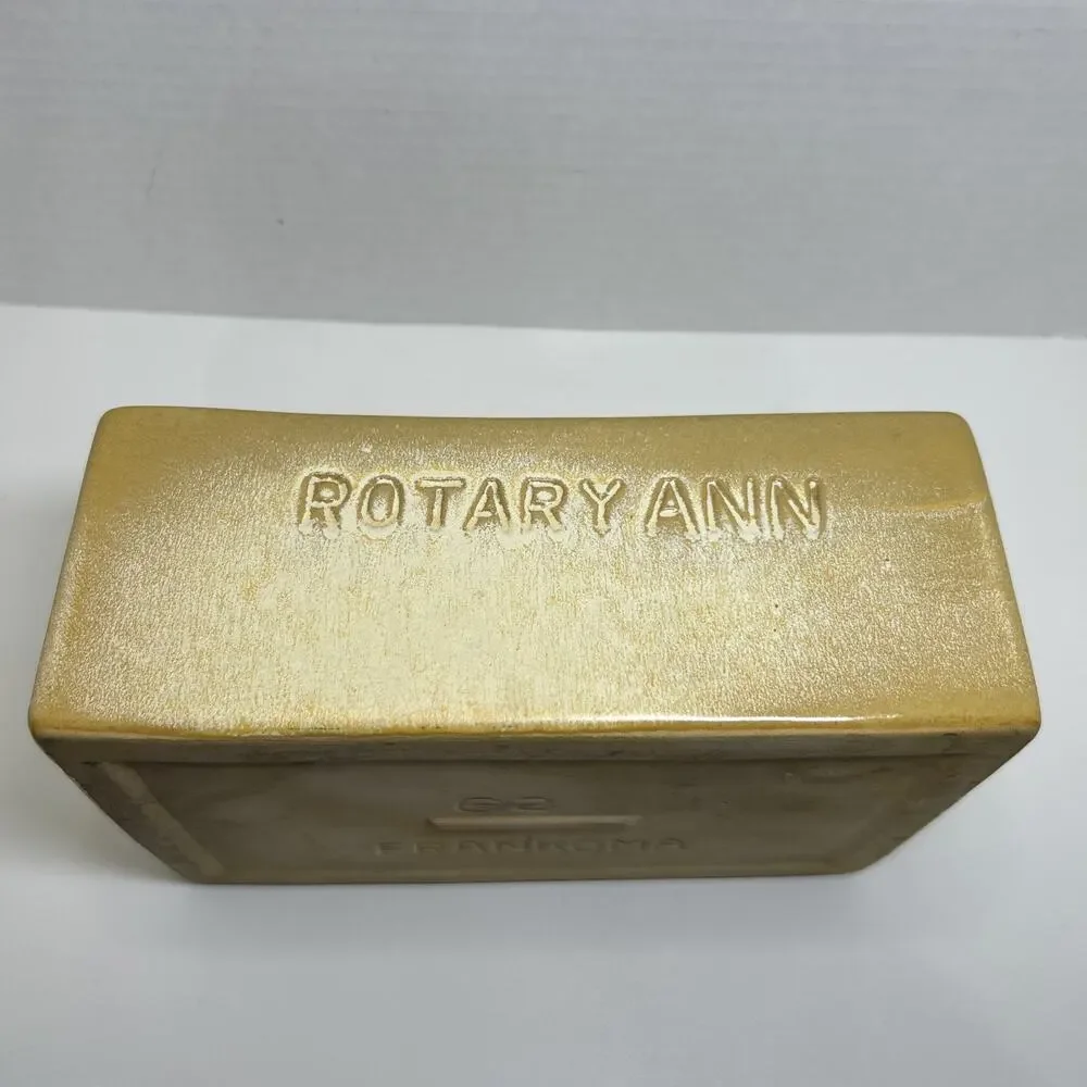 Vtg Frankoma Pottery Desert Gold Pillow Vase / Rectangle Planter Plainsman 62